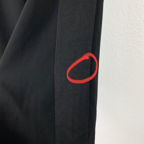 St John Sz Small Pants Black Elastic Tie Waist Tapered Slight Crop Womens Slacks - Picture 5 of 5